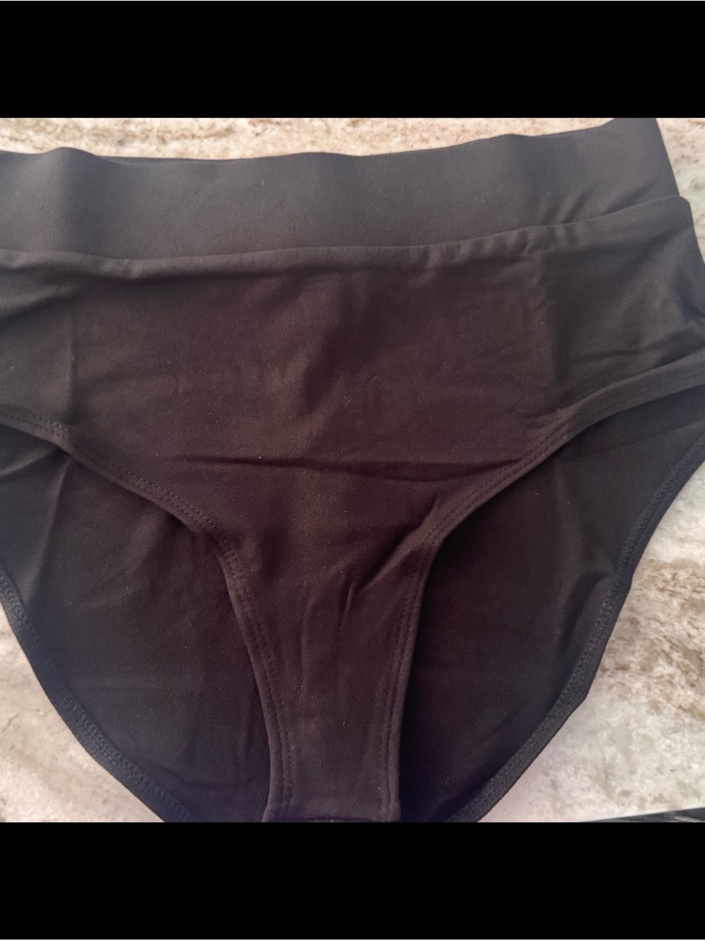 Zenana Outfitters Black High-Waist Bikini Brief